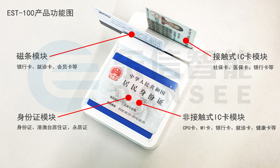 東信EST-100身份證社保卡讀卡器